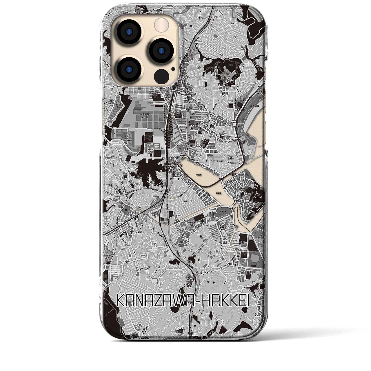 【金沢八景(神奈川県)】地図柄iPhoneケース(クリアタイプ)