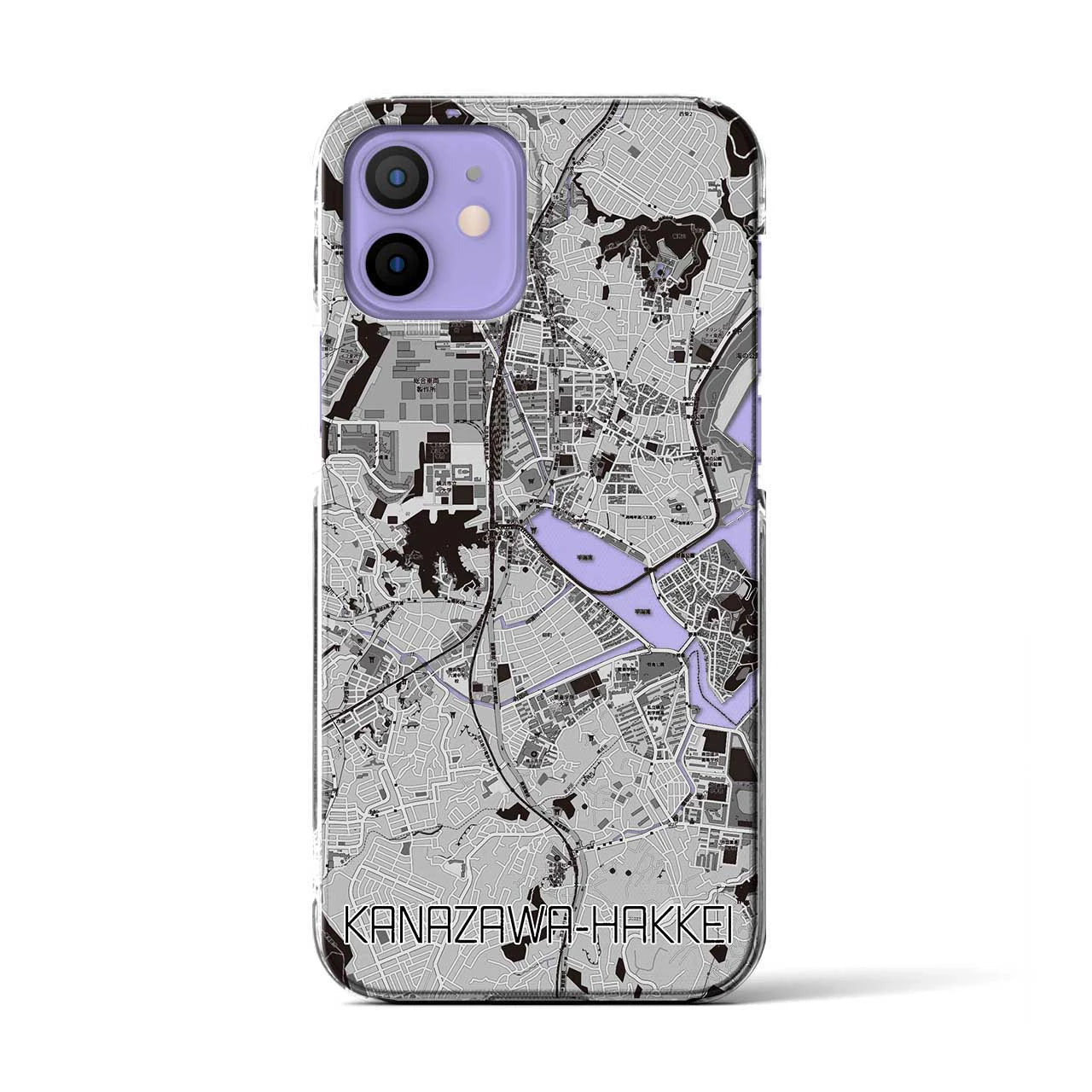 【金沢八景(神奈川県)】地図柄iPhoneケース(クリアタイプ)