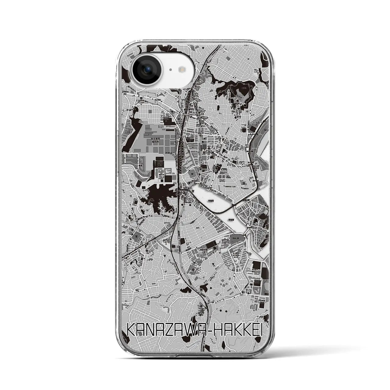 【金沢八景(神奈川県)】地図柄iPhoneケース(クリアタイプ)