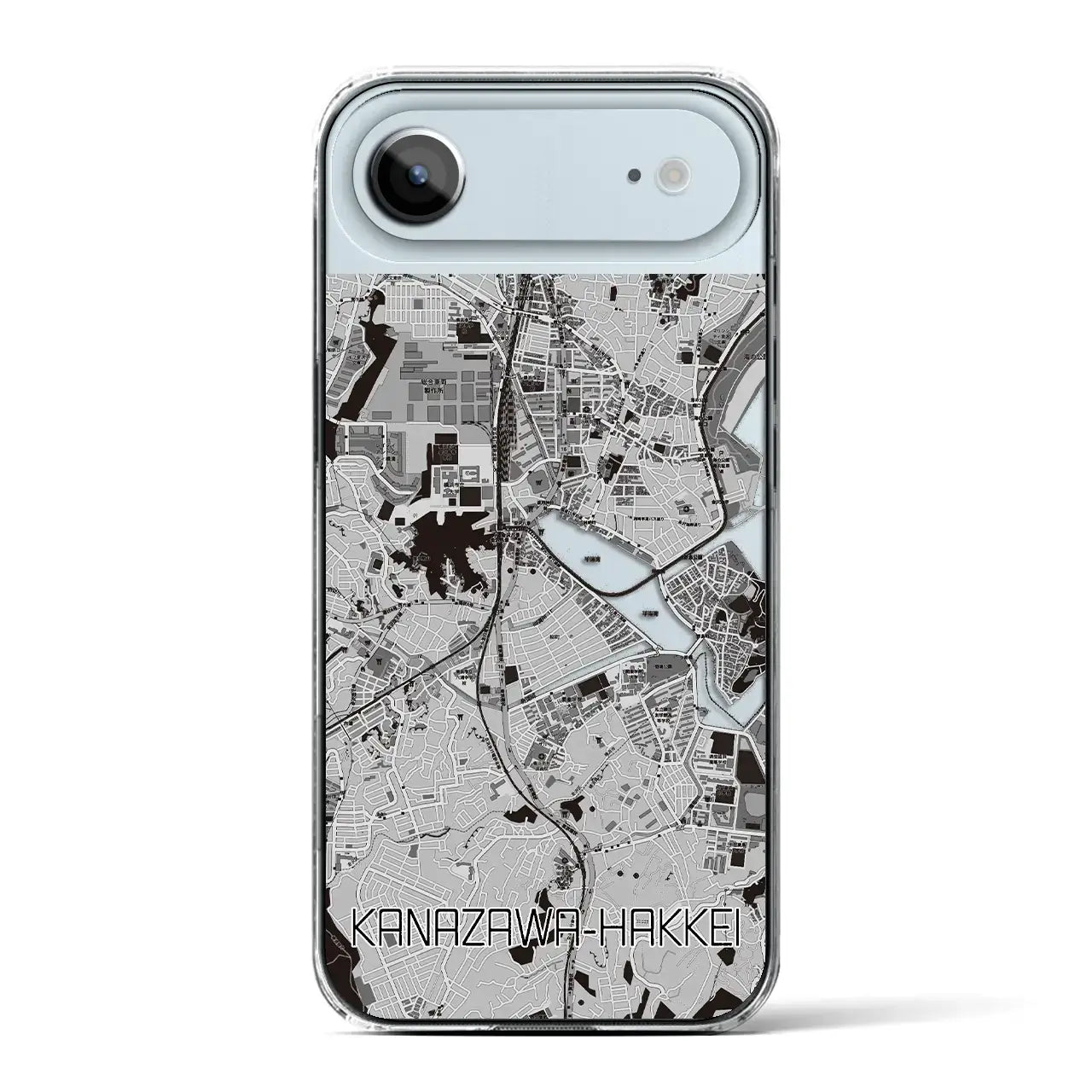 【金沢八景(神奈川県)】地図柄iPhoneケース(クリアタイプ)