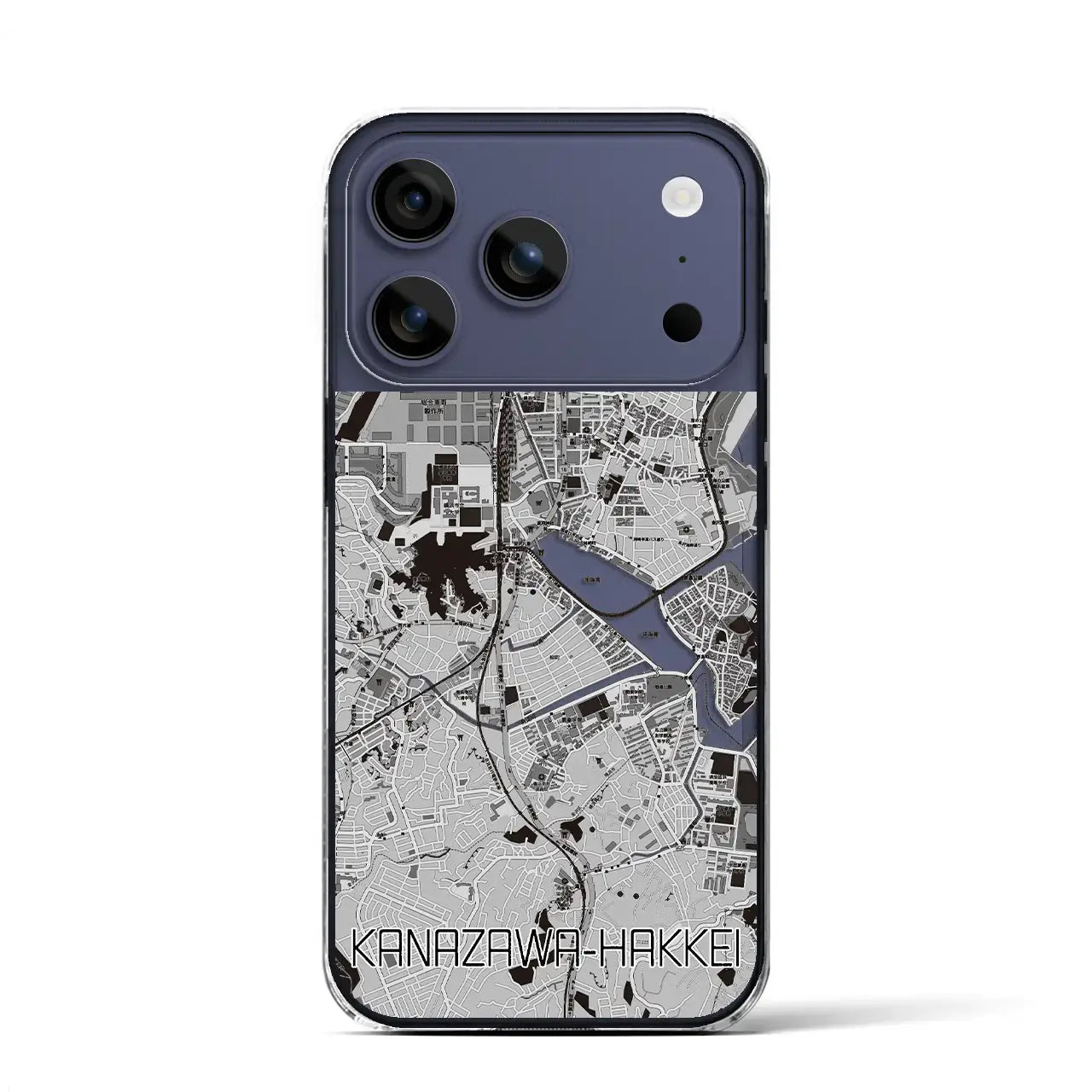 【金沢八景(神奈川県)】地図柄iPhoneケース(クリアタイプ)