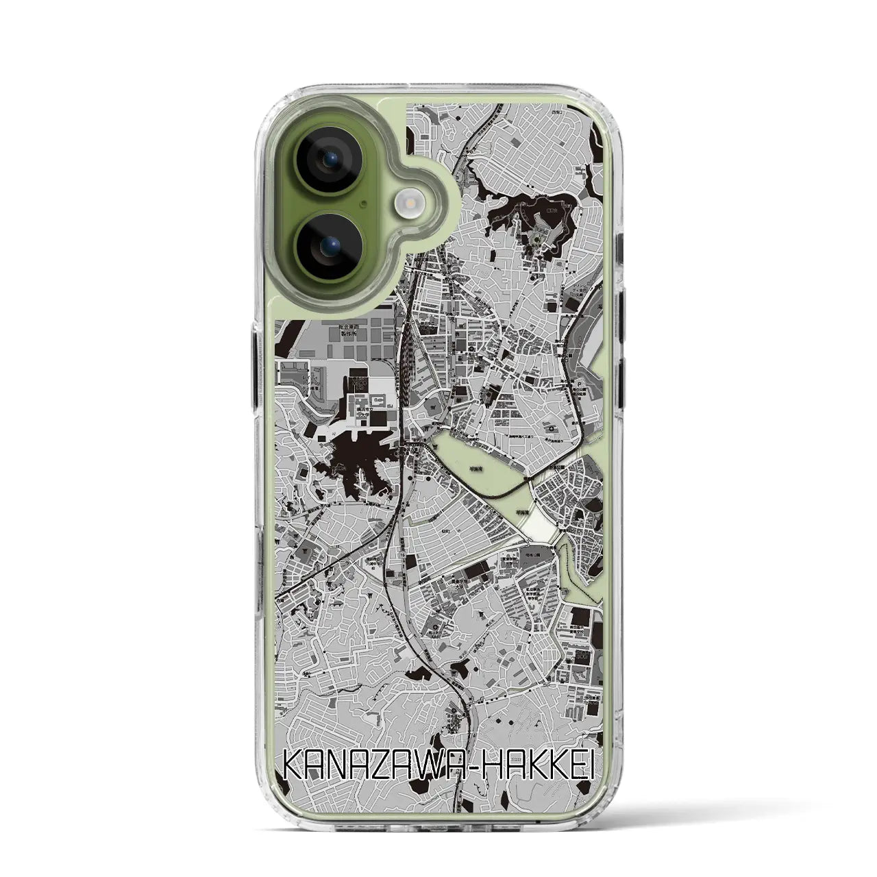 【金沢八景(神奈川県)】地図柄iPhoneケース(MagSafeタイプ)