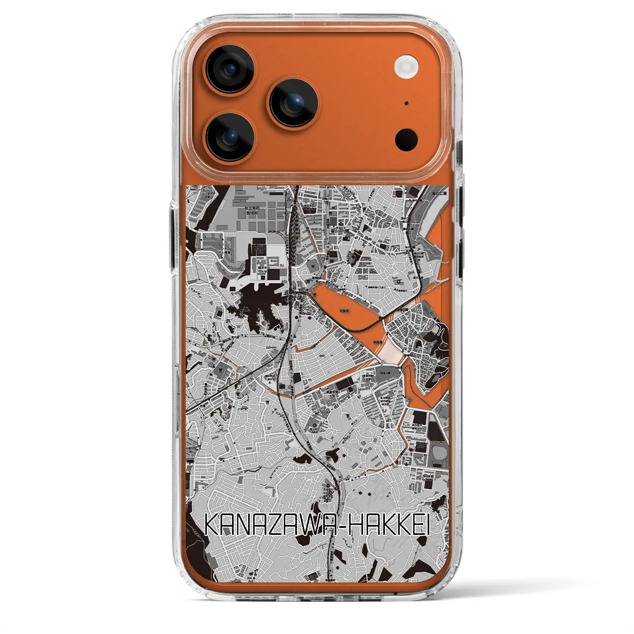 【金沢八景(神奈川県)】地図柄iPhoneケース(MagSafeタイプ)