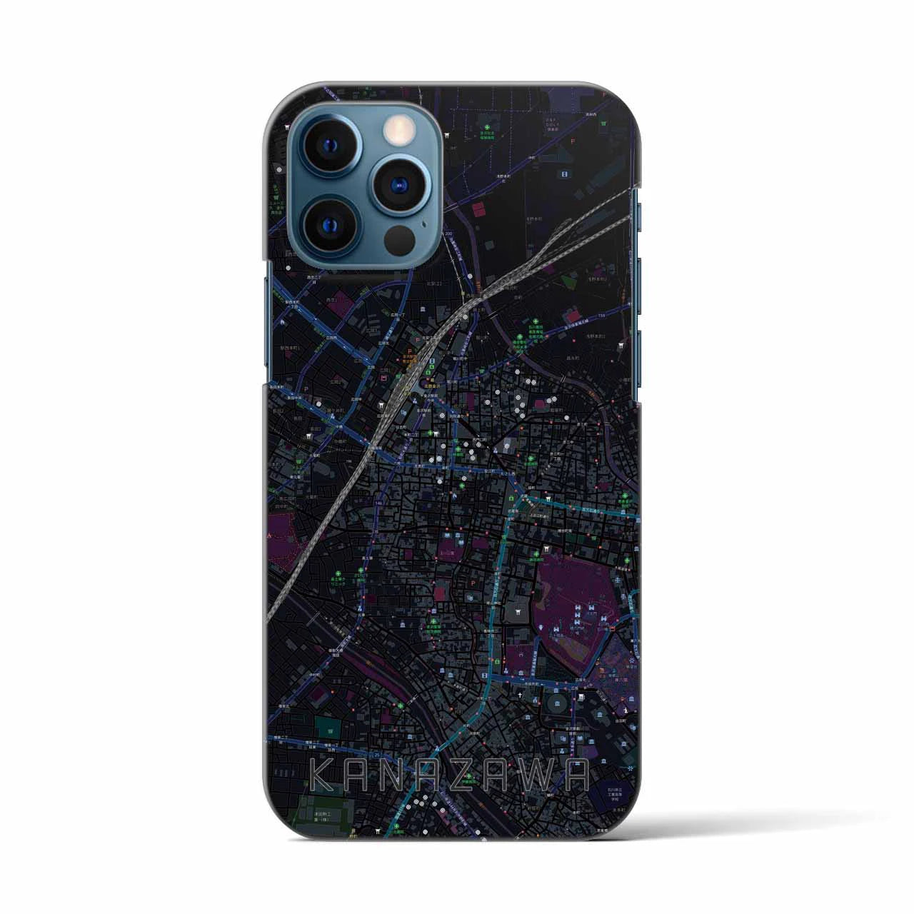 【金沢(石川県)】地図柄iPhoneケース(バックカバータイプ)