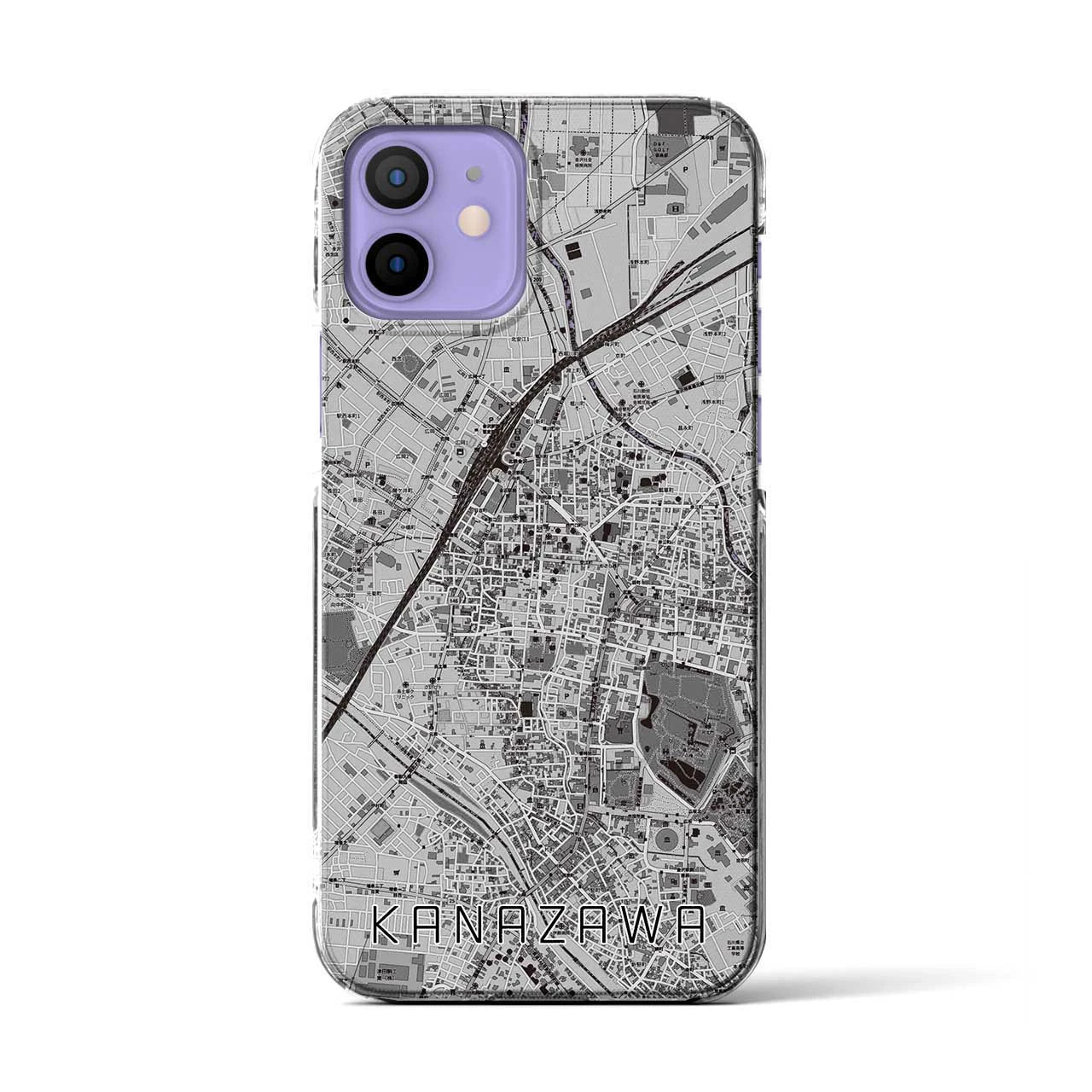 【金沢(石川県)】地図柄iPhoneケース(クリアタイプ)