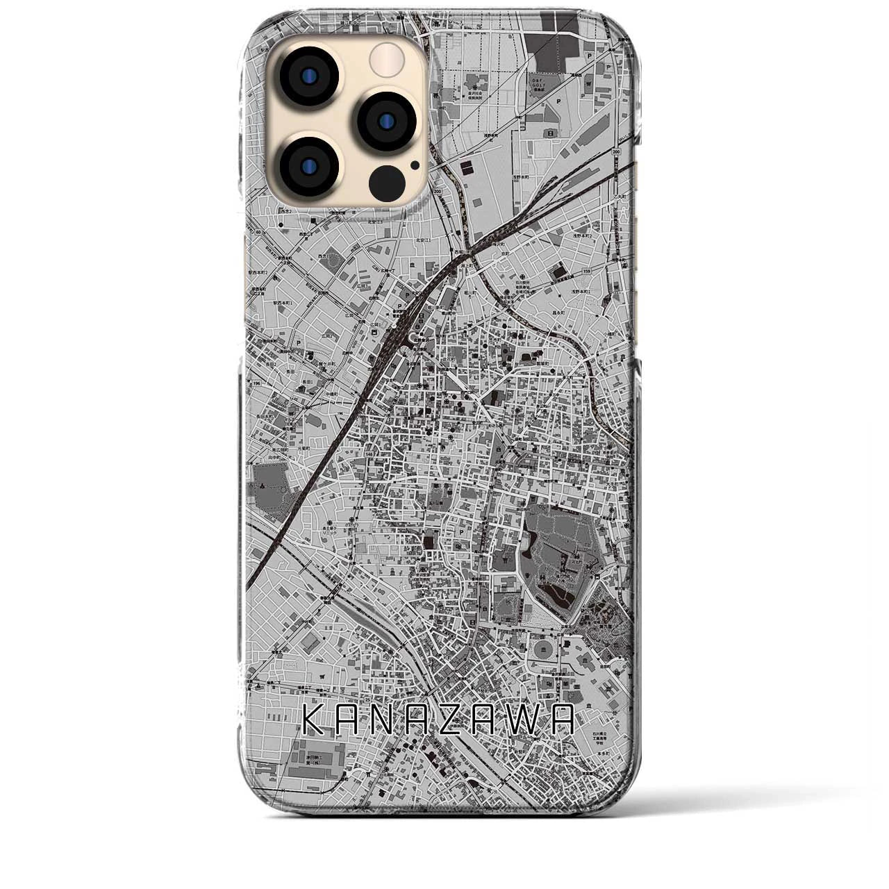 【金沢(石川県)】地図柄iPhoneケース(クリアタイプ)