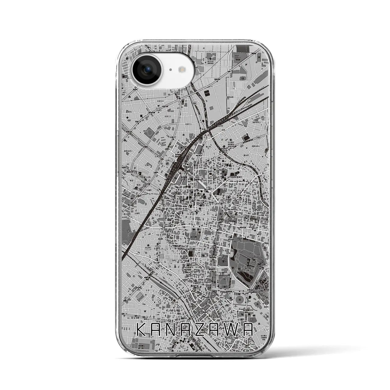 【金沢(石川県)】地図柄iPhoneケース(クリアタイプ)
