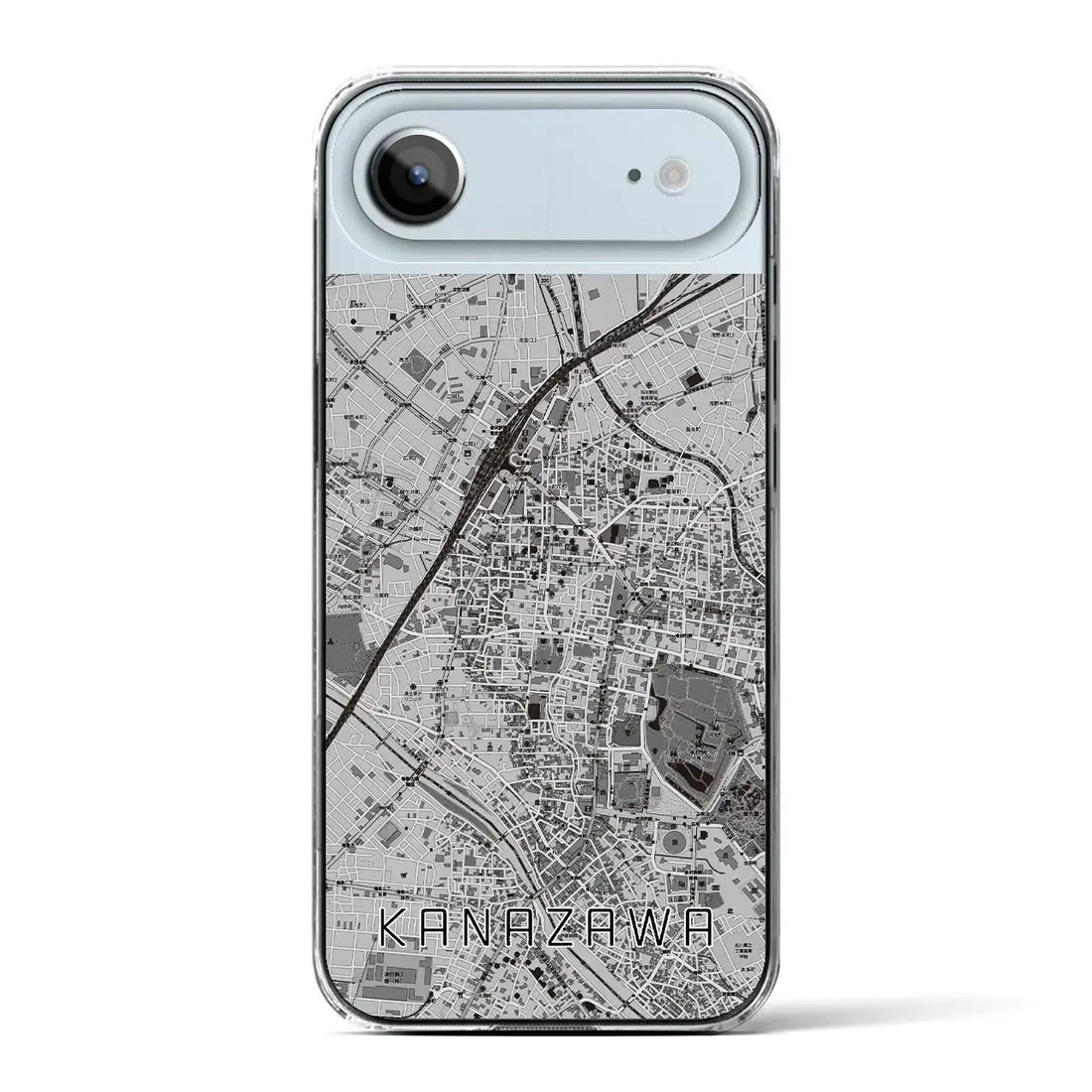 【金沢(石川県)】地図柄iPhoneケース(クリアタイプ)
