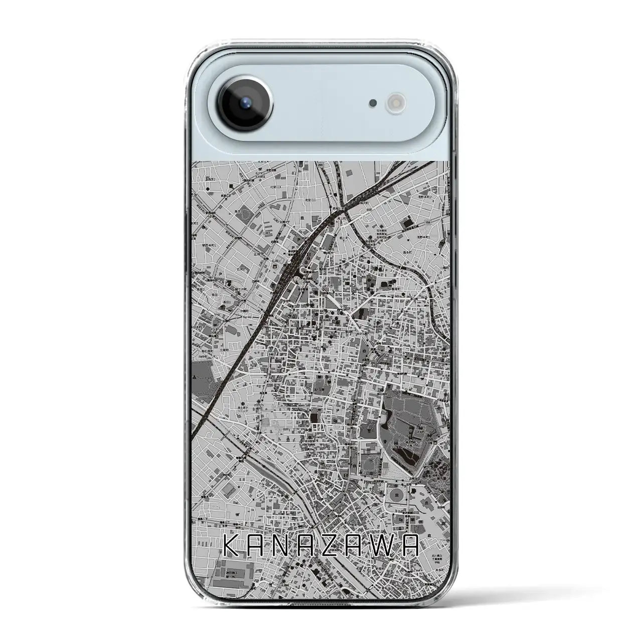 【金沢(石川県)】地図柄iPhoneケース(クリアタイプ)