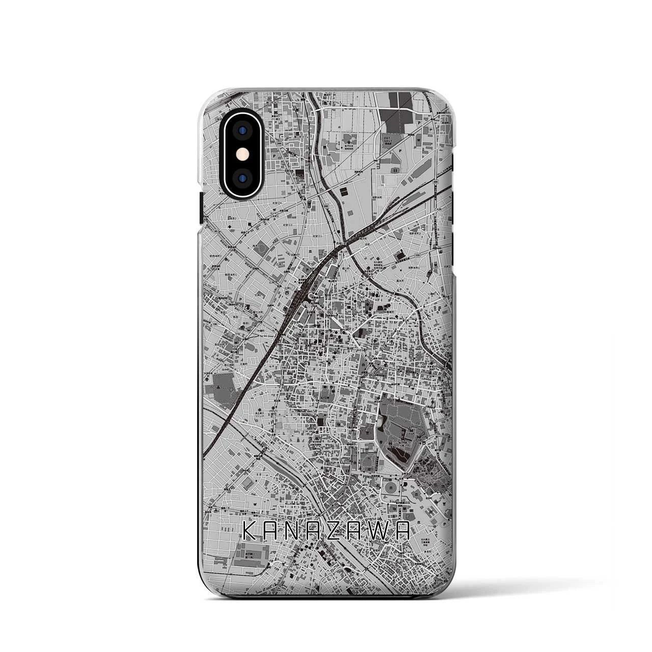 【金沢(石川県)】地図柄iPhoneケース(クリアタイプ)