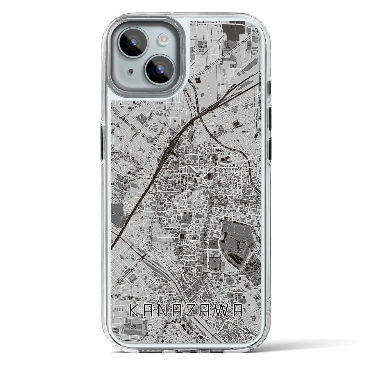 【金沢(石川県)】地図柄iPhoneケース(MagSafeタイプ)