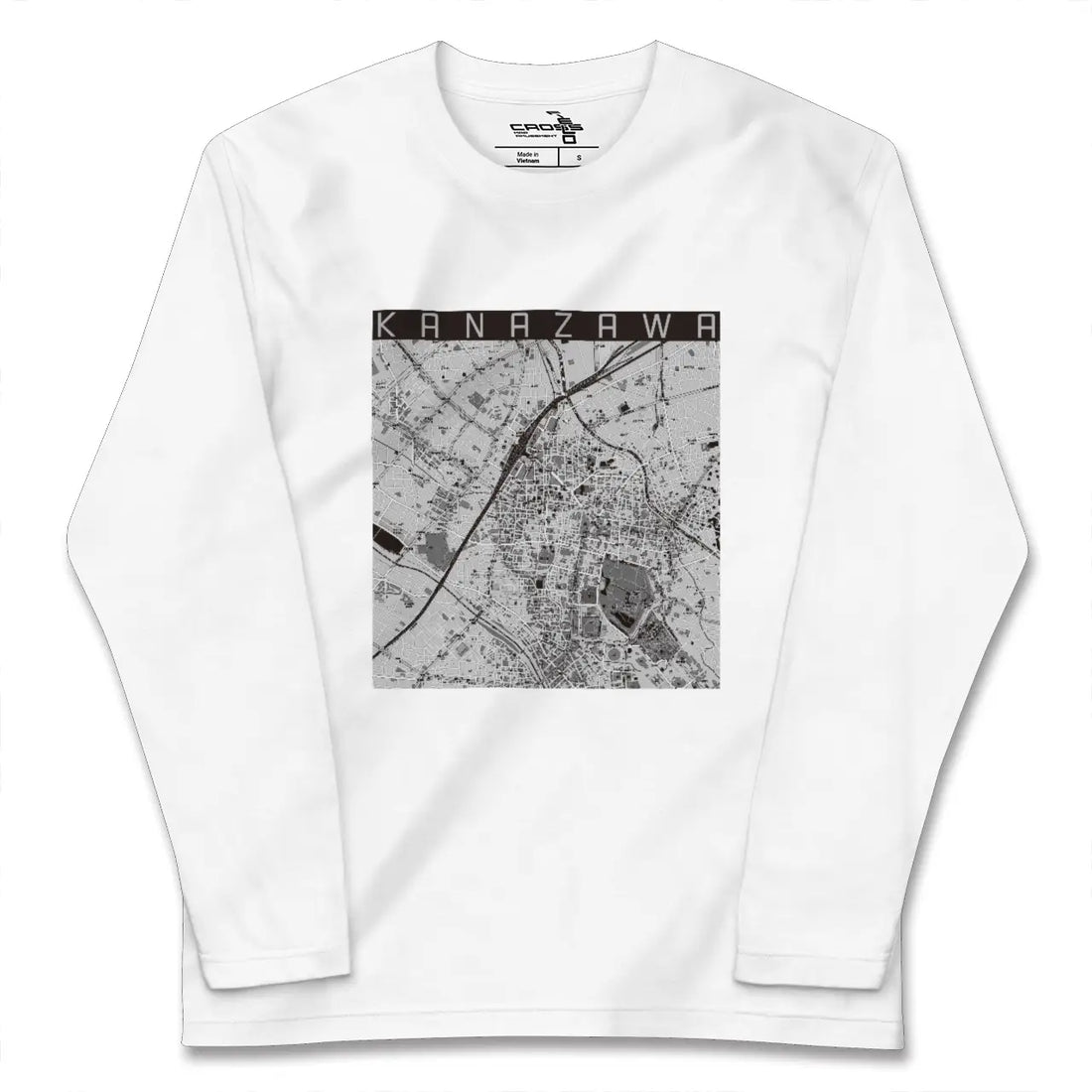 【金沢(石川県)】地図柄ロングスリーブTシャツ