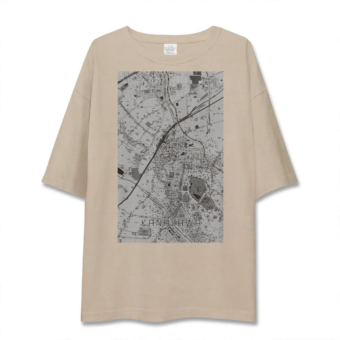 【金沢(石川県)】地図柄ビッグシルエットTシャツ