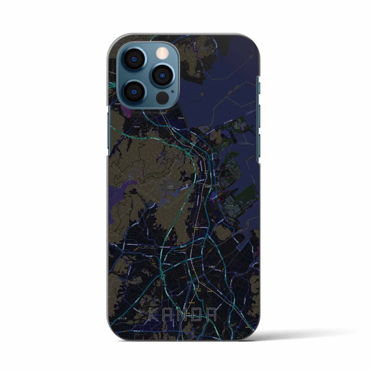 【苅田(福岡県)】地図柄iPhoneケース(バックカバータイプ)