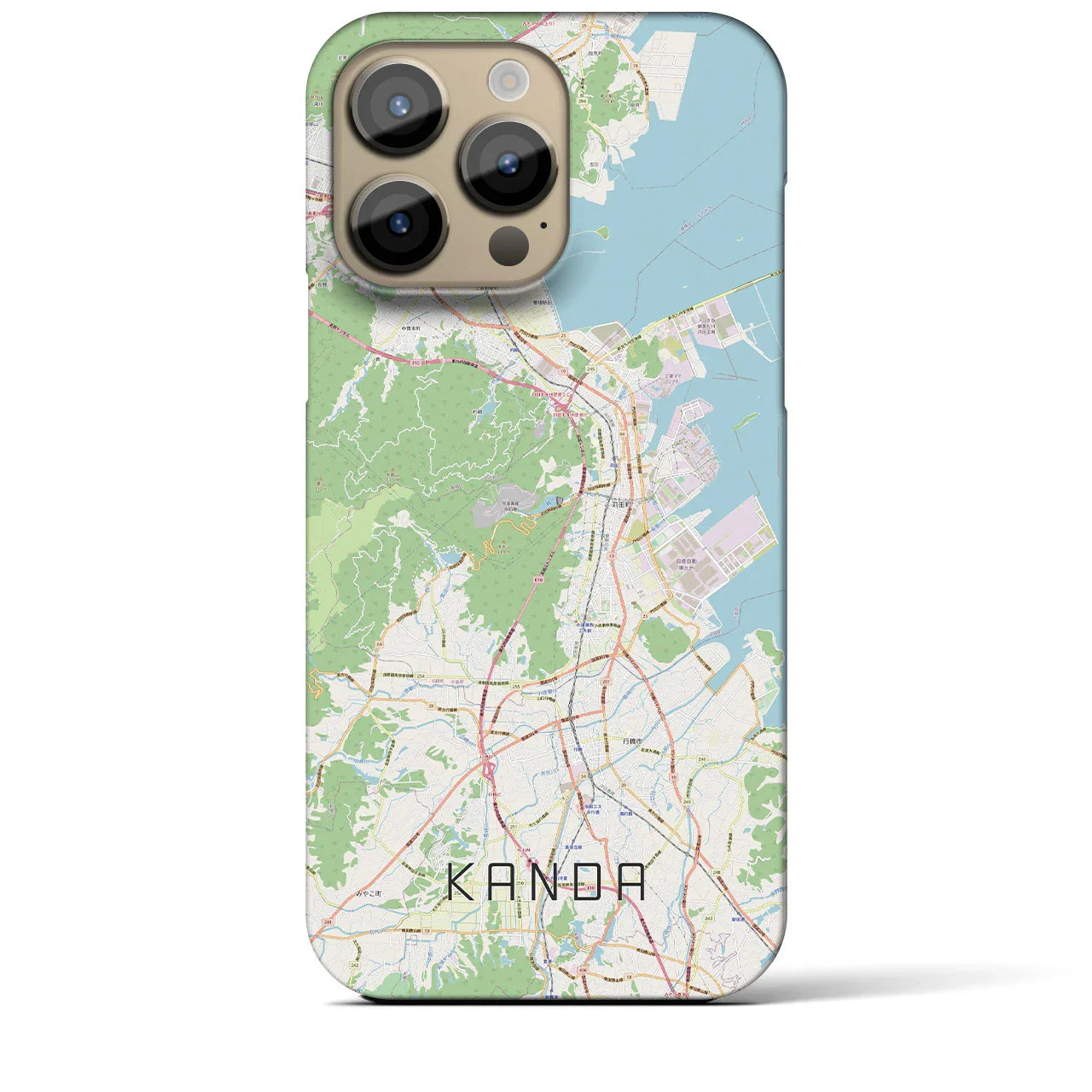 【苅田(福岡県)】地図柄iPhoneケース(バックカバータイプ)