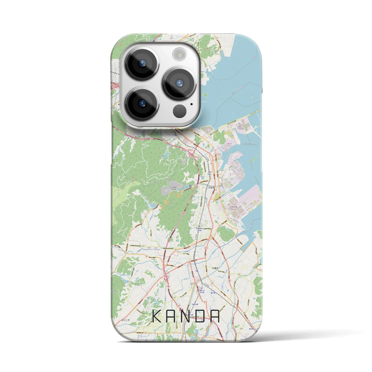 【苅田(福岡県)】地図柄iPhoneケース(バックカバータイプ)