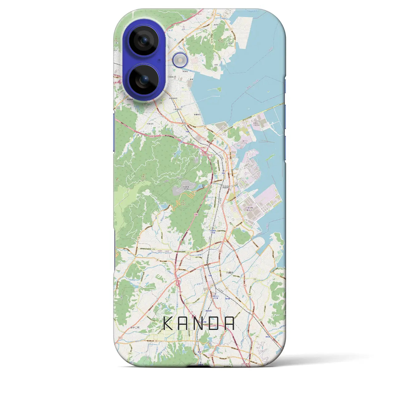 【苅田(福岡県)】地図柄iPhoneケース(バックカバータイプ)ナチュラル・iPhone 16 Pro Max 用