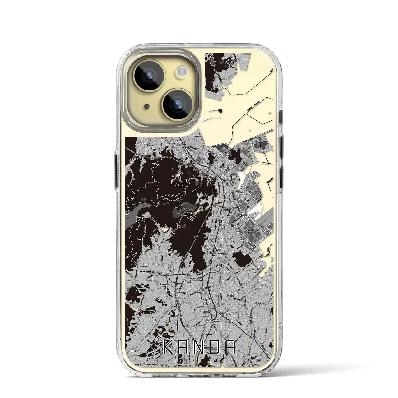 【苅田(福岡県)】地図柄iPhoneケース(MagSafeタイプ)