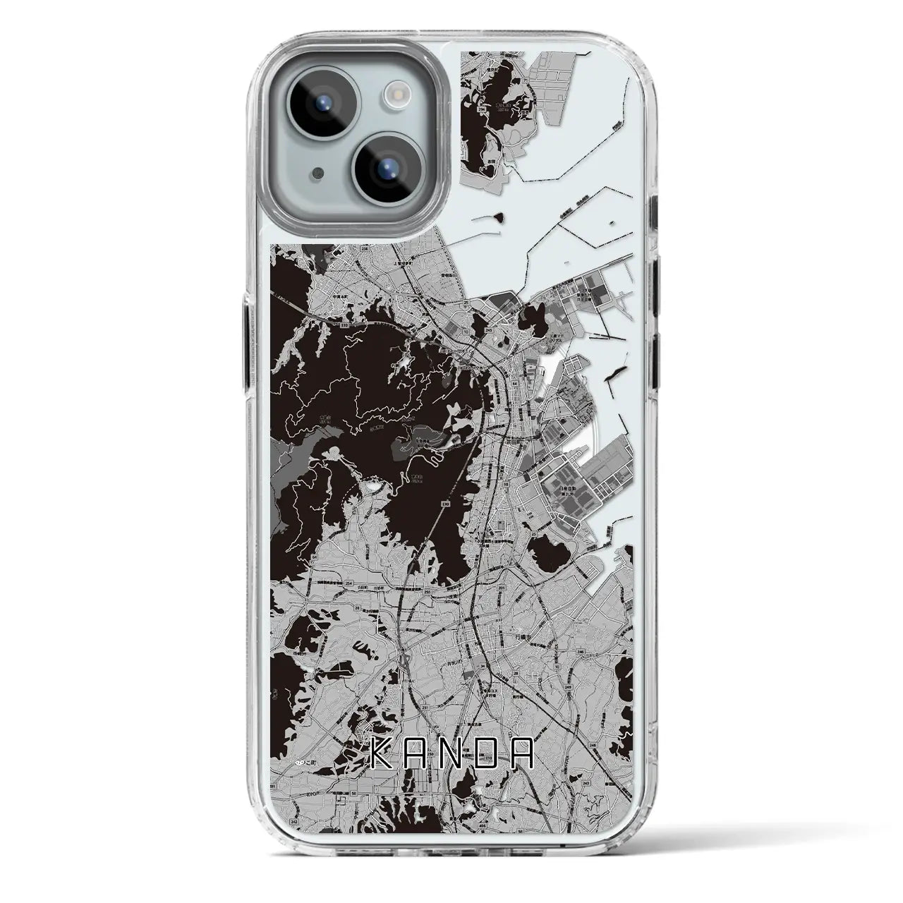 【苅田(福岡県)】地図柄iPhoneケース(MagSafeタイプ)