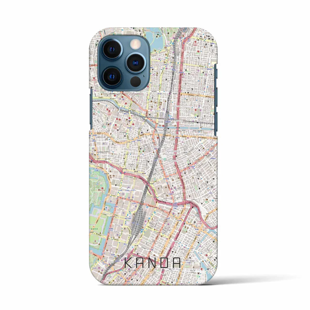 【神田(東京都)】地図柄iPhoneケース(バックカバータイプ)