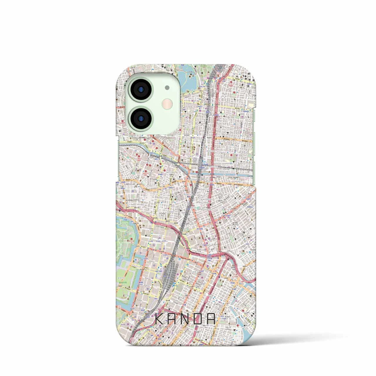 【神田(東京都)】地図柄iPhoneケース(バックカバータイプ)