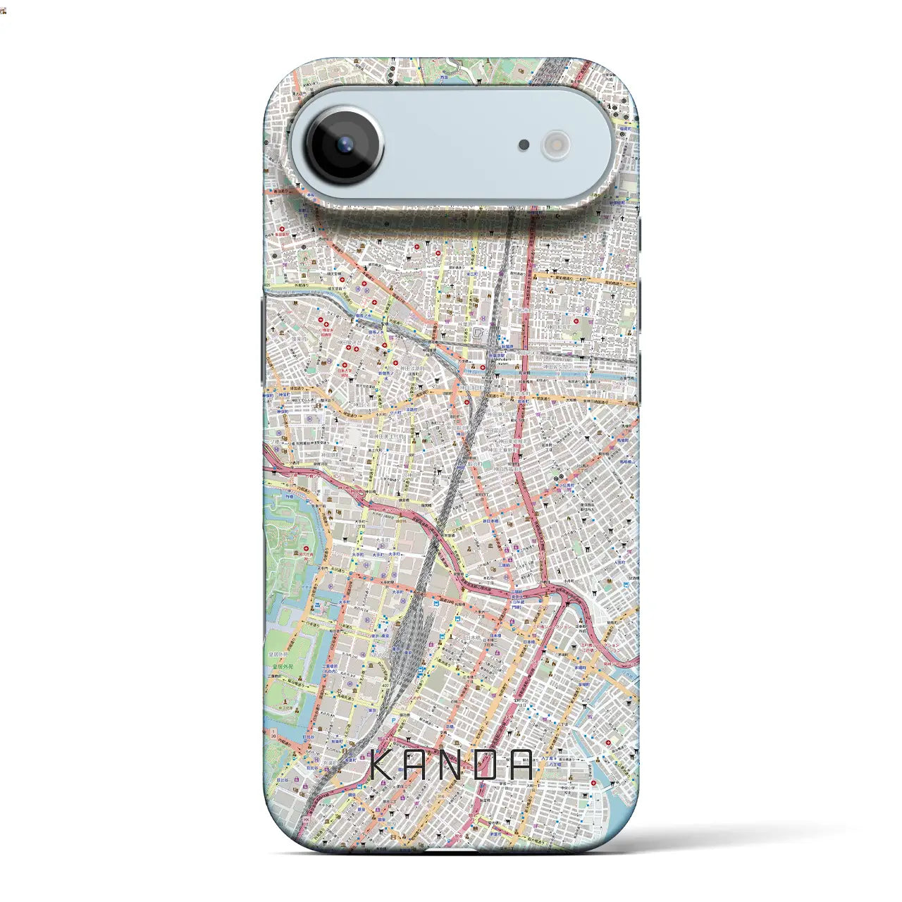 【神田(東京都)】地図柄iPhoneケース(バックカバータイプ)