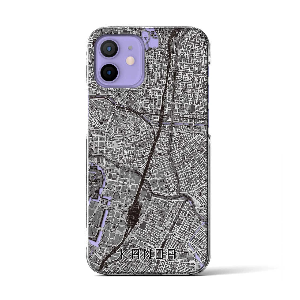 【神田(東京都)】地図柄iPhoneケース(クリアタイプ)