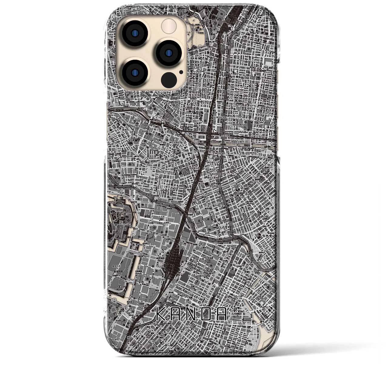 【神田(東京都)】地図柄iPhoneケース(クリアタイプ)