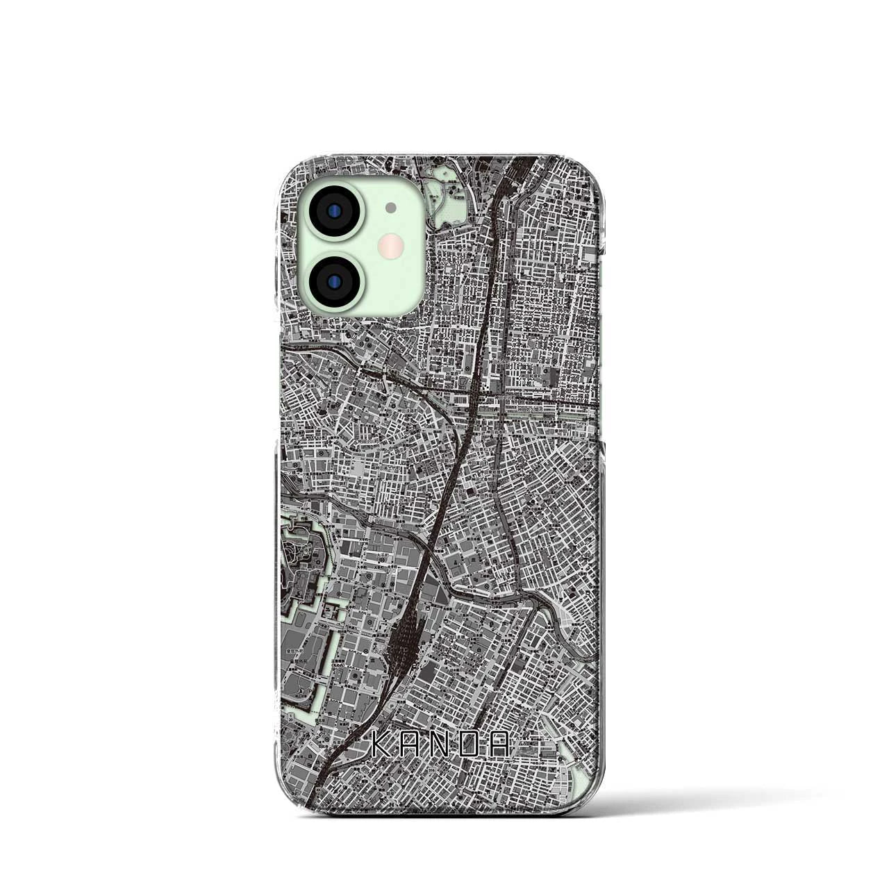 【神田(東京都)】地図柄iPhoneケース(クリアタイプ)