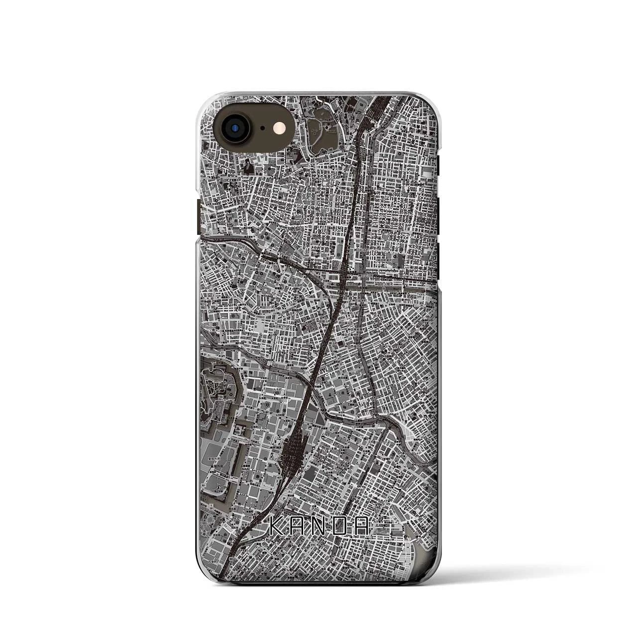 【神田(東京都)】地図柄iPhoneケース(クリアタイプ)