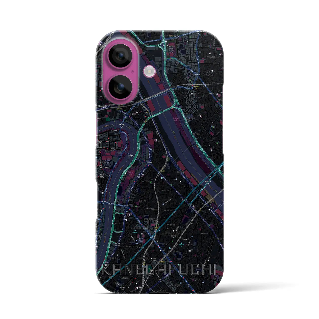 【鐘ヶ淵(東京都)】地図柄iPhoneケース(バックカバータイプ)