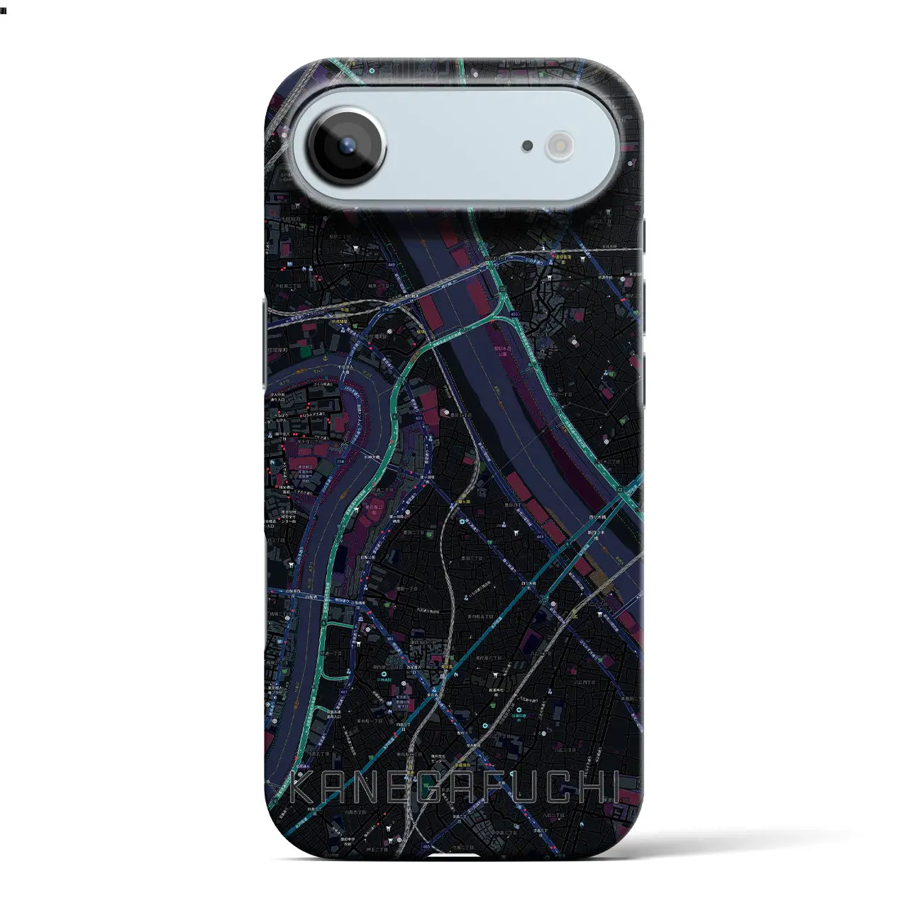 【鐘ヶ淵(東京都)】地図柄iPhoneケース(バックカバータイプ)