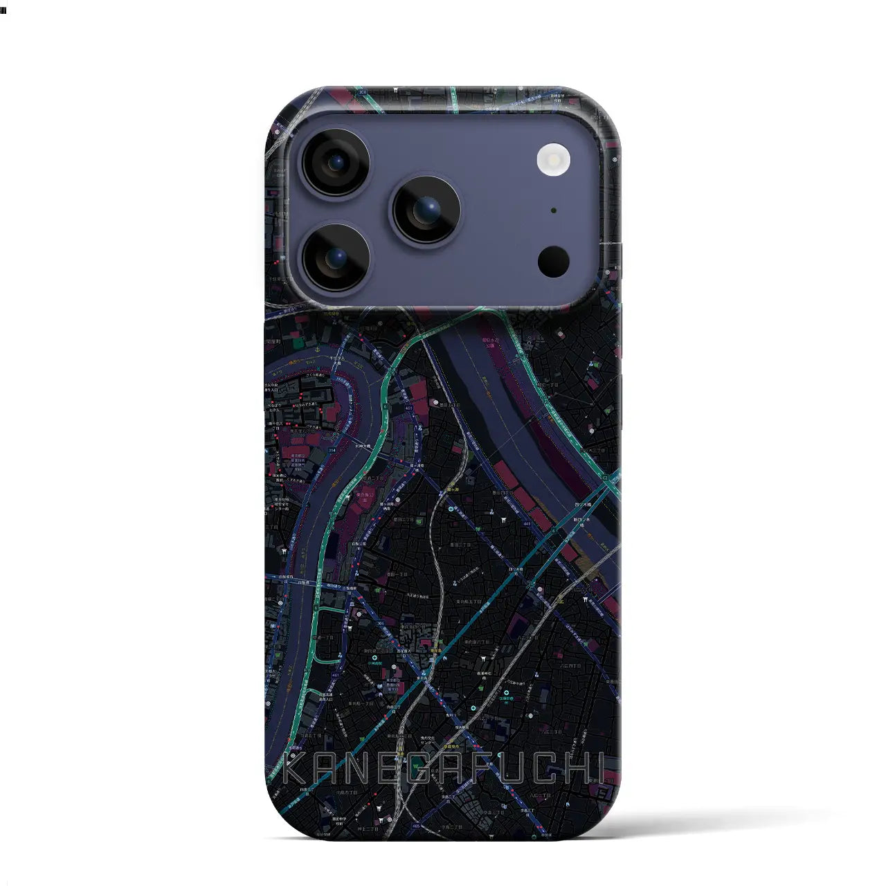 【鐘ヶ淵(東京都)】地図柄iPhoneケース(バックカバータイプ)