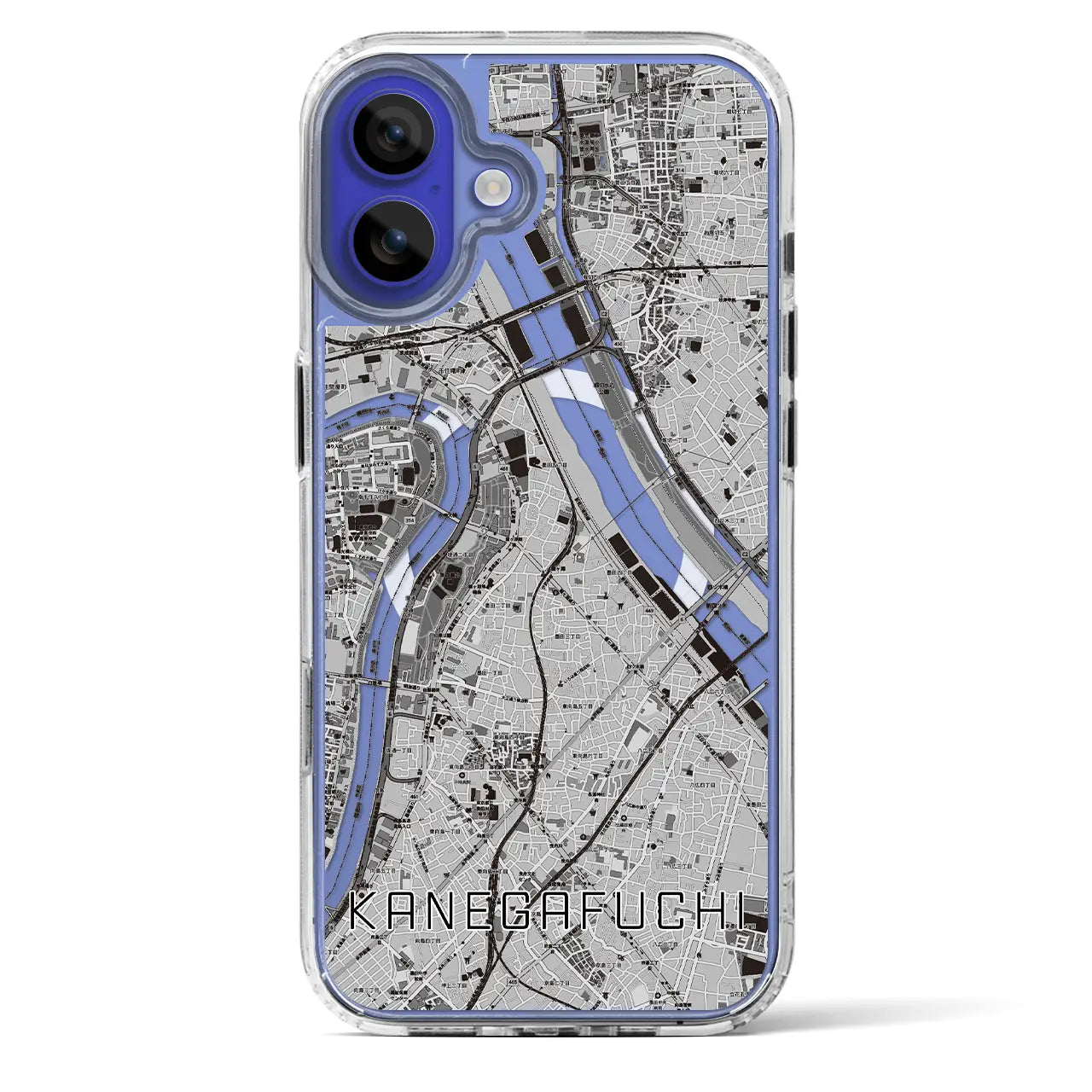 【鐘ヶ淵(東京都)】地図柄iPhoneケース(MagSafeタイプ)