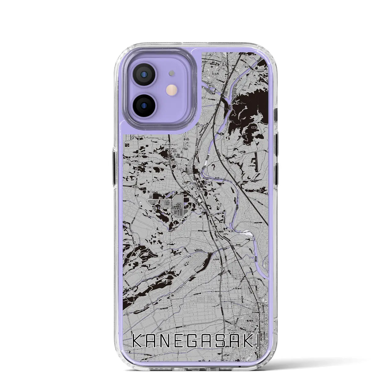 【金ケ崎(岩手県)】地図柄iPhoneケース(MagSafeタイプ)