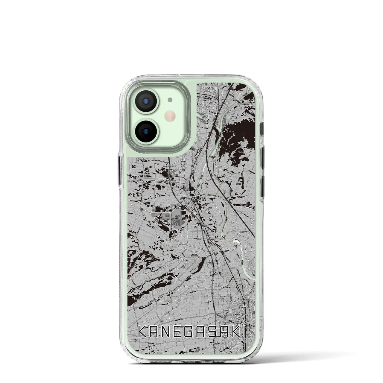 【金ケ崎(岩手県)】地図柄iPhoneケース(MagSafeタイプ)