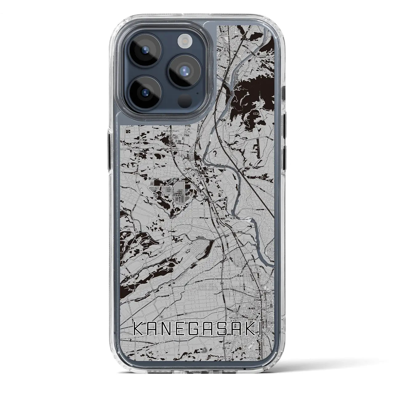 【金ケ崎(岩手県)】地図柄iPhoneケース(MagSafeタイプ)