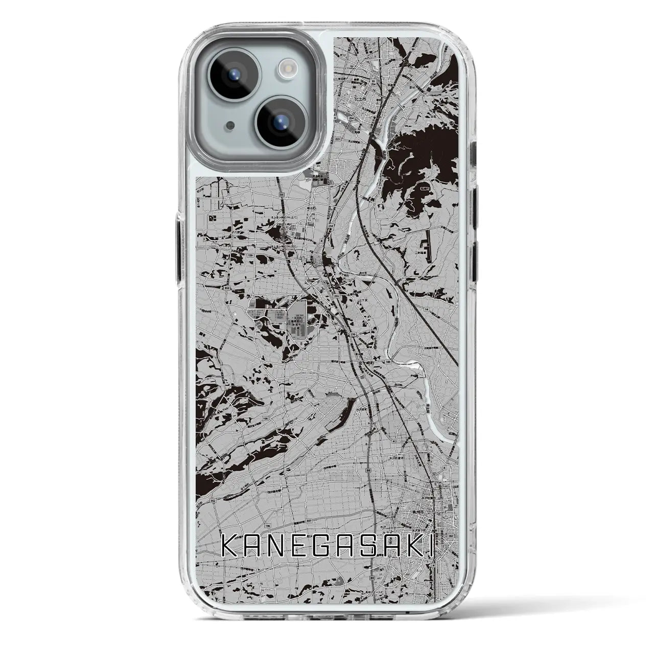 【金ケ崎(岩手県)】地図柄iPhoneケース(MagSafeタイプ)