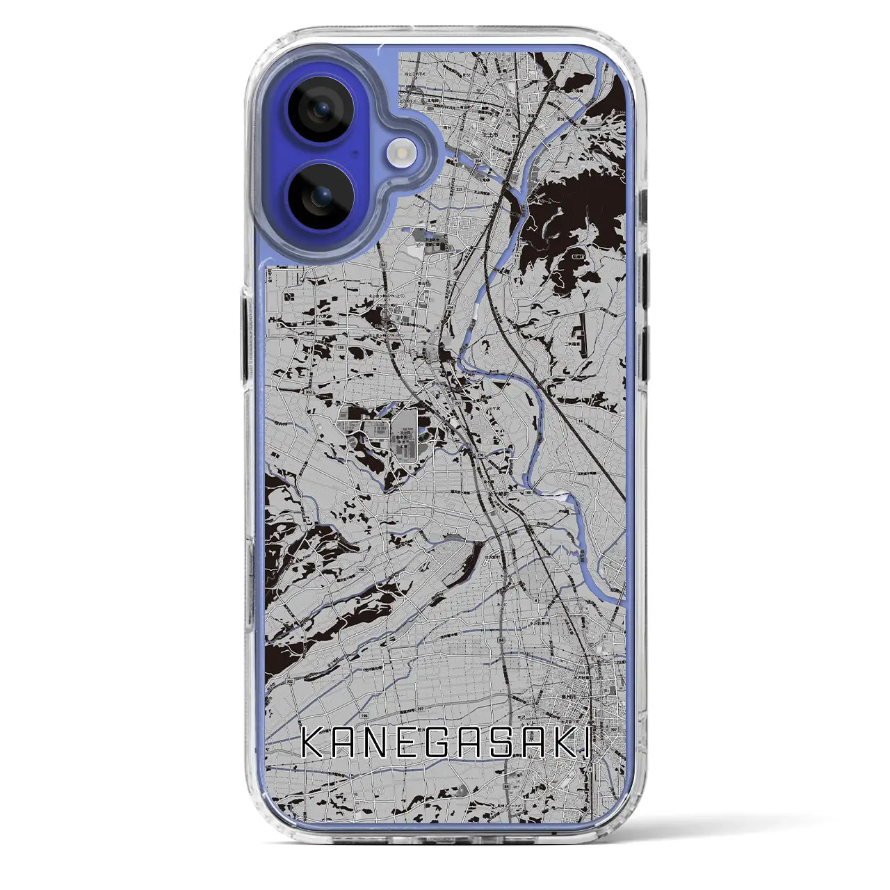 【金ケ崎(岩手県)】地図柄iPhoneケース(MagSafeタイプ)