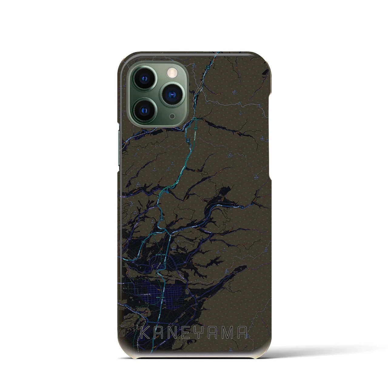 【金山(山形県)】地図柄iPhoneケース(バックカバータイプ)