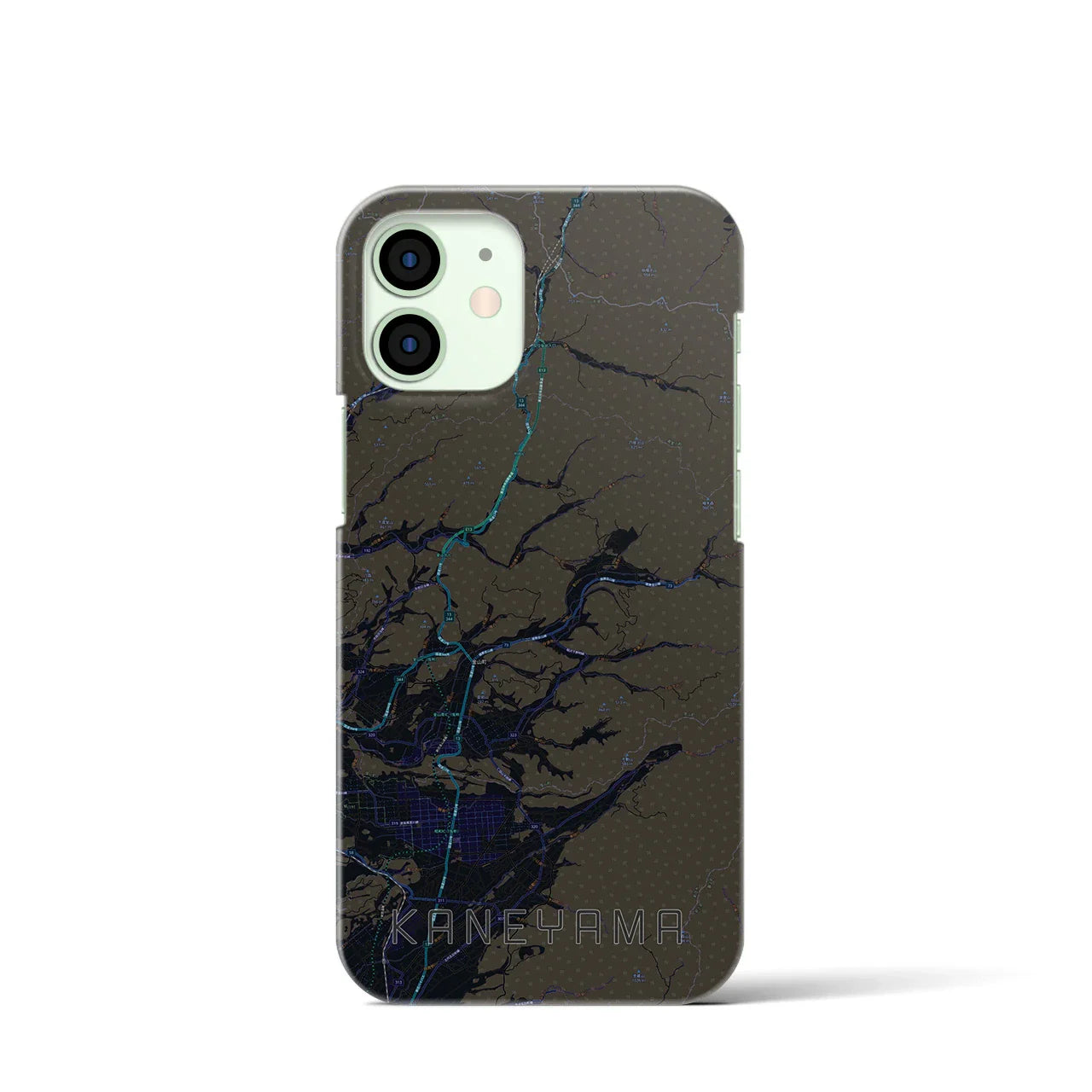 【金山(山形県)】地図柄iPhoneケース(バックカバータイプ)