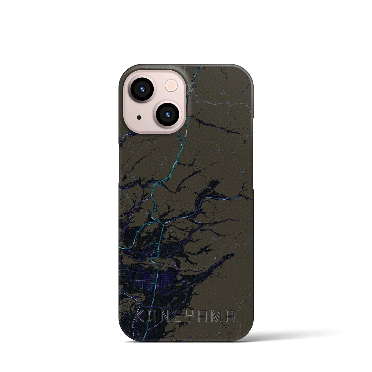 【金山(山形県)】地図柄iPhoneケース(バックカバータイプ)