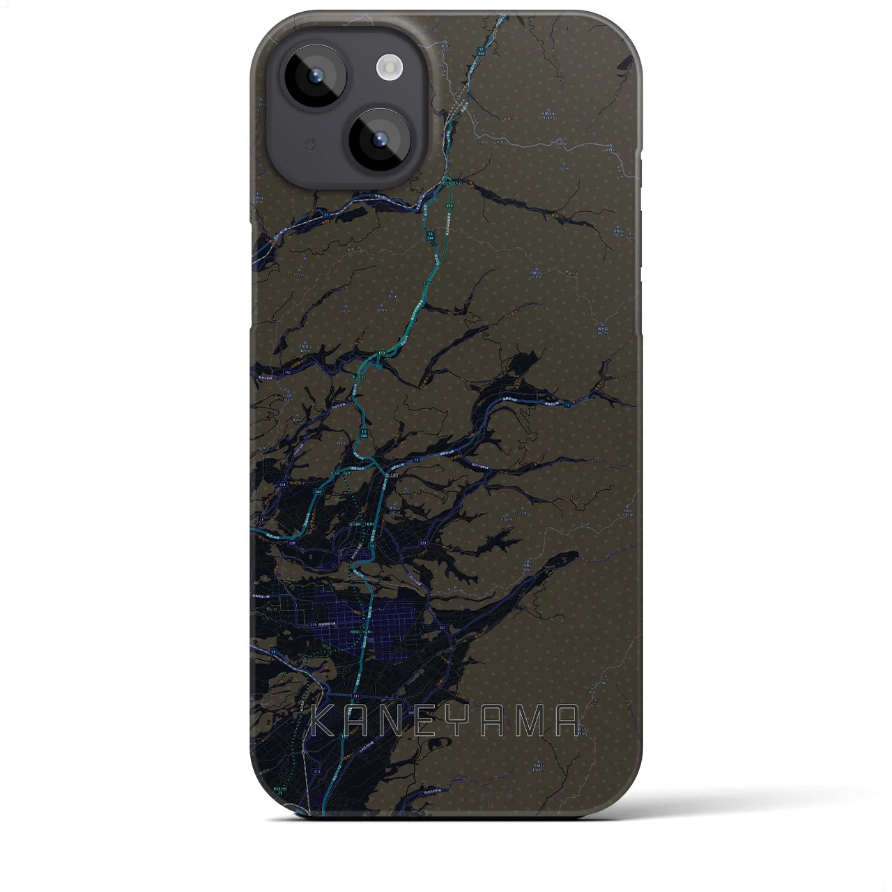 【金山(山形県)】地図柄iPhoneケース(バックカバータイプ)