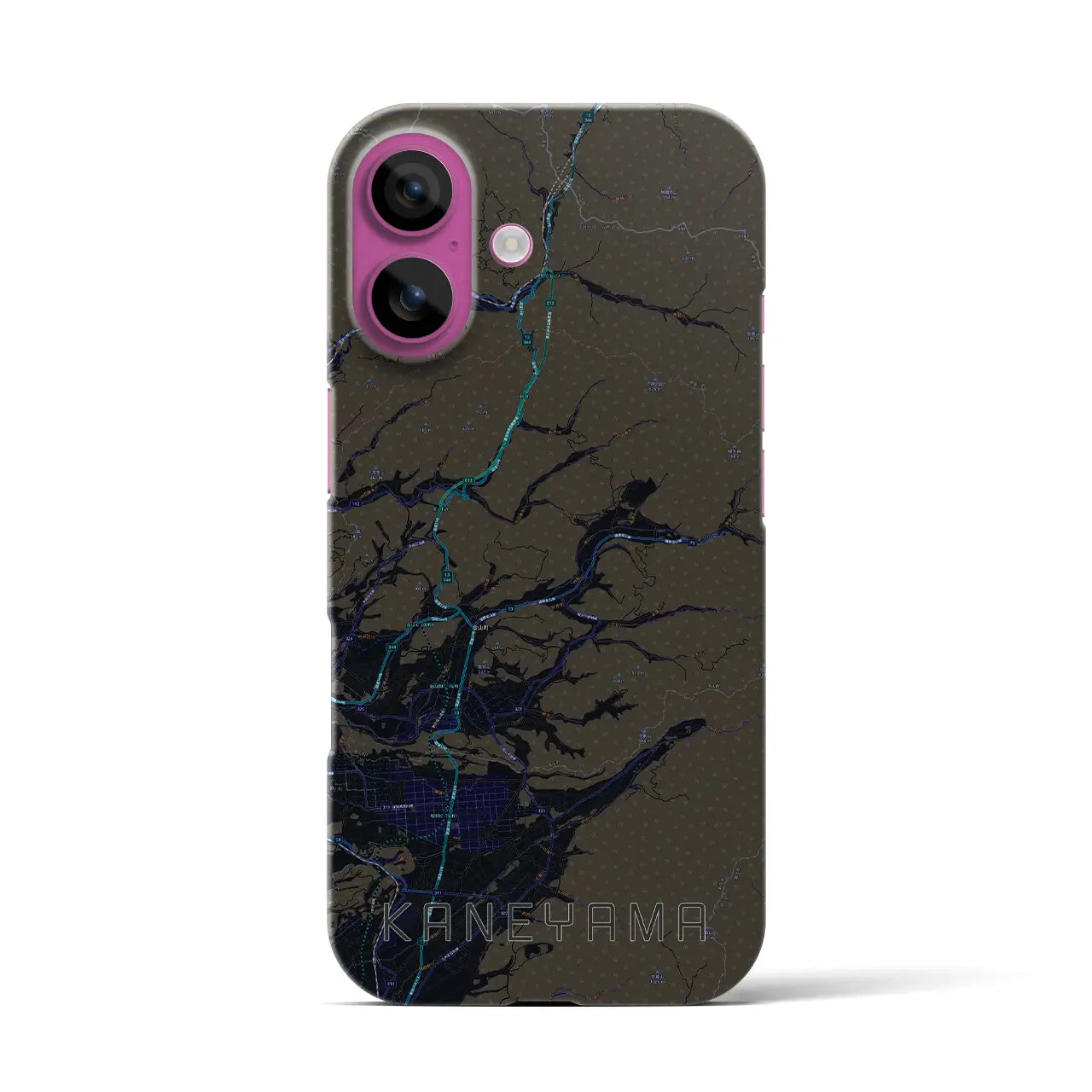 【金山(山形県)】地図柄iPhoneケース(バックカバータイプ)