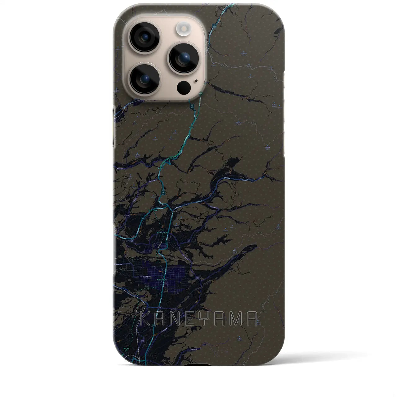 【金山(山形県)】地図柄iPhoneケース(バックカバータイプ)