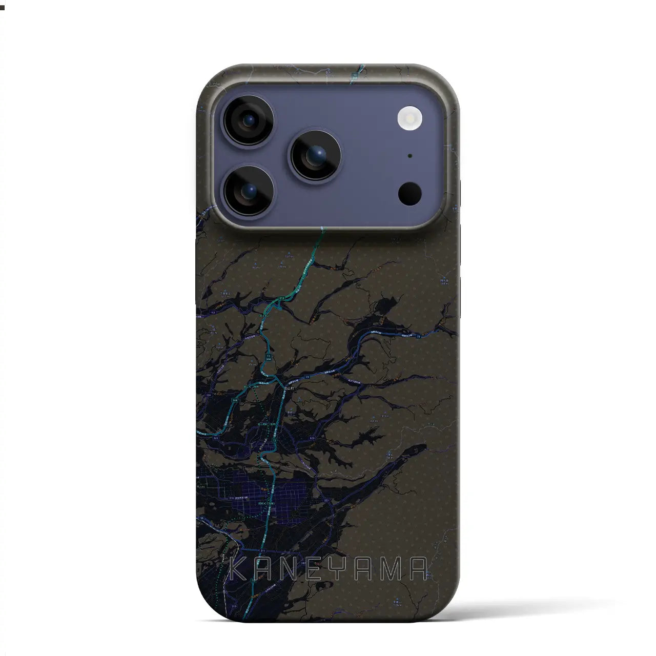 【金山(山形県)】地図柄iPhoneケース(バックカバータイプ)