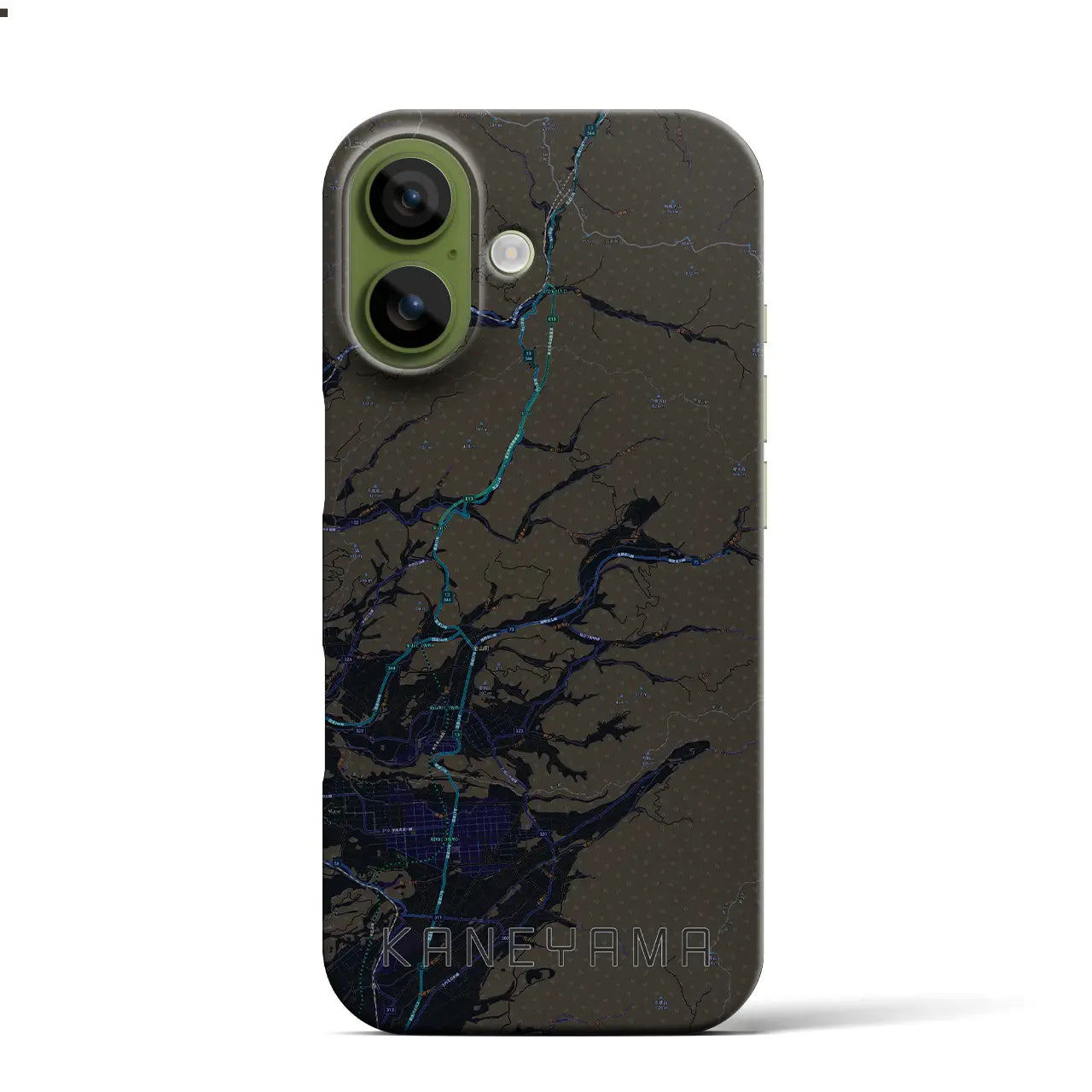 【金山(山形県)】地図柄iPhoneケース(バックカバータイプ)