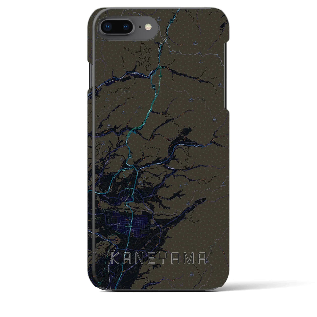 【金山(山形県)】地図柄iPhoneケース(バックカバータイプ)