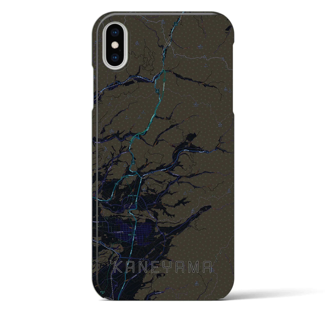 【金山(山形県)】地図柄iPhoneケース(バックカバータイプ)