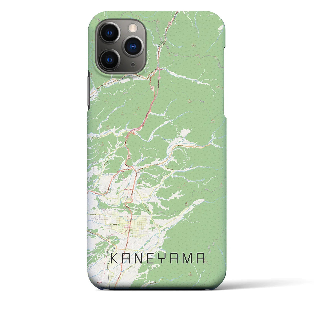 【金山(山形県)】地図柄iPhoneケース(バックカバータイプ)